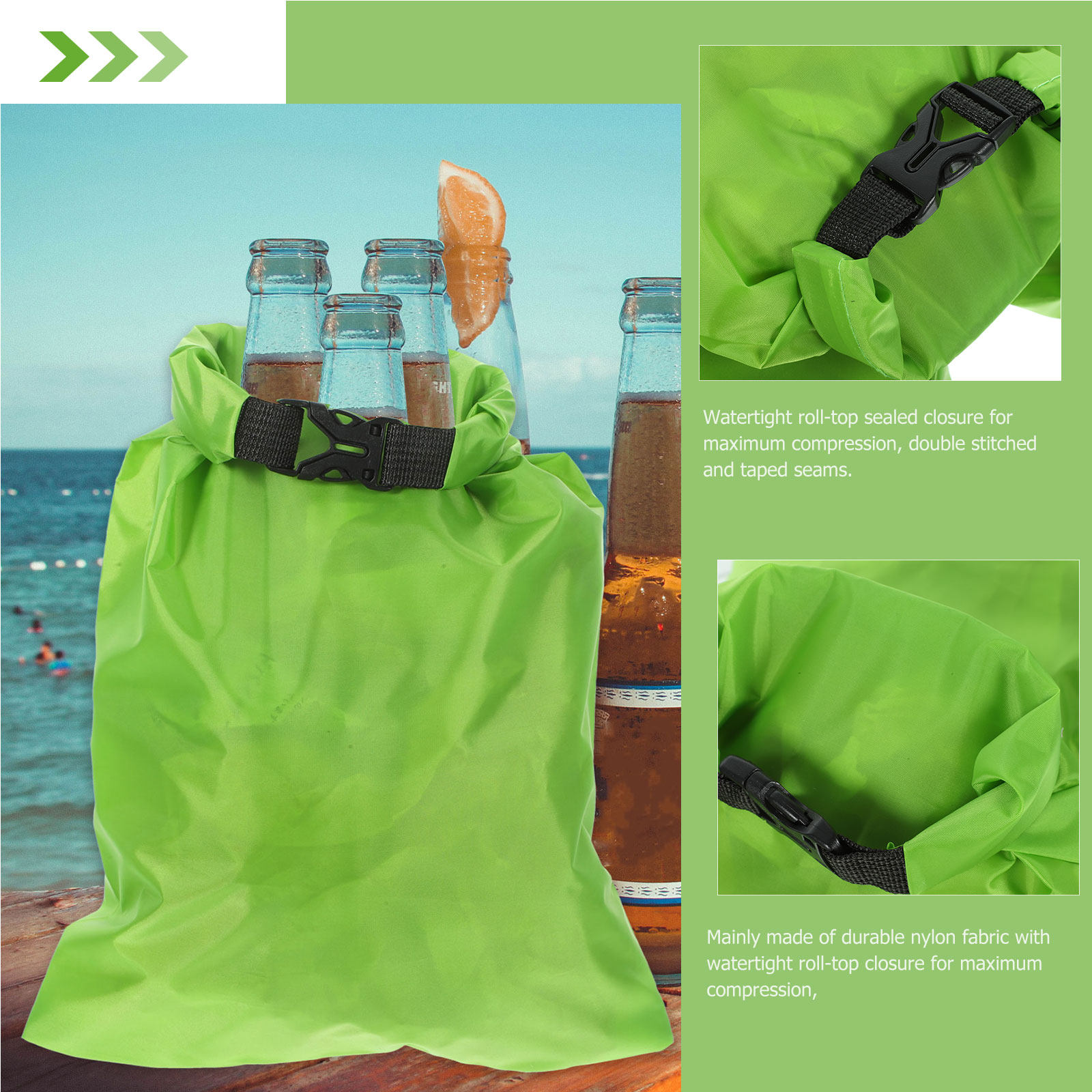 Fishing Kayak Storage Bag - 3 Pezzi di Borse Impermeabili da